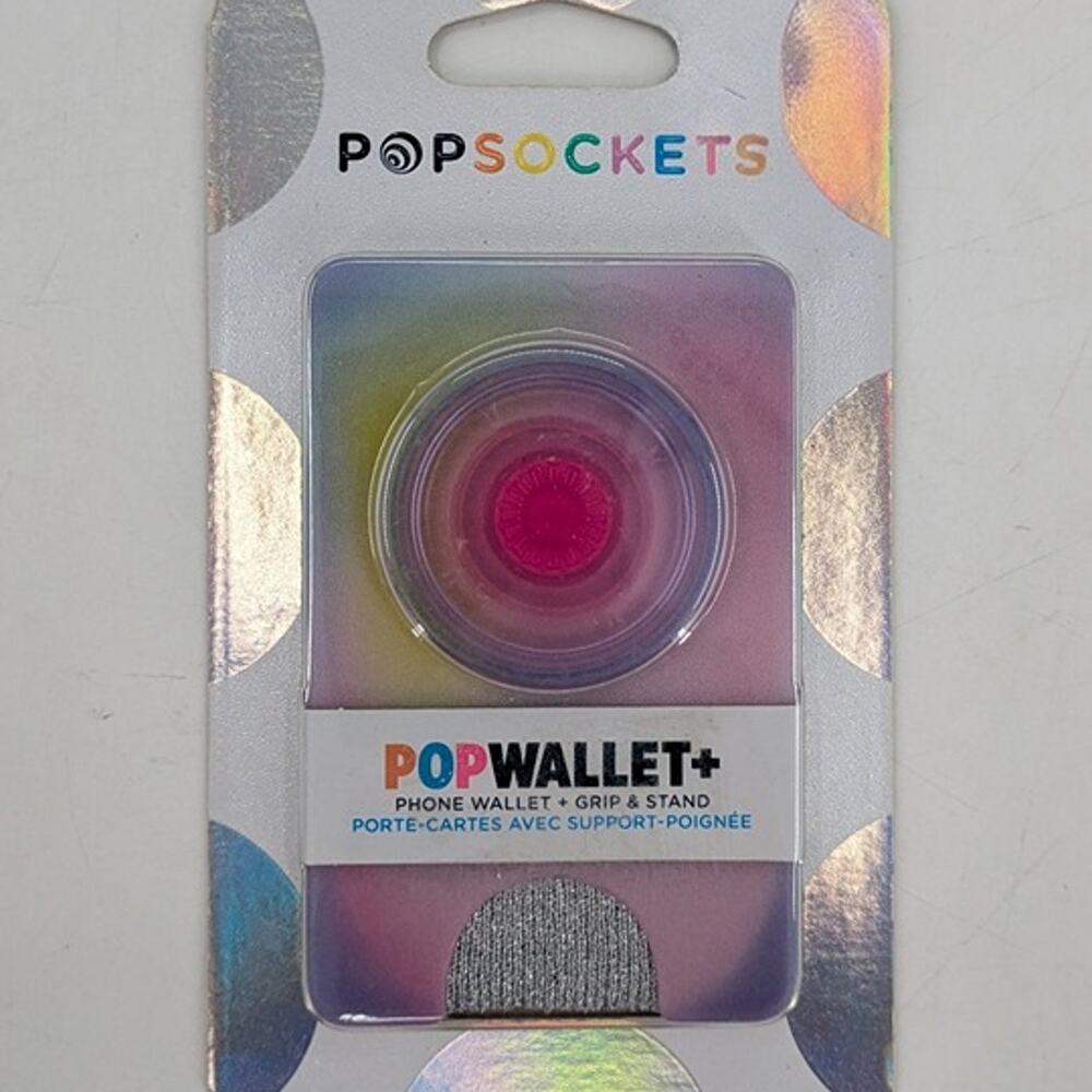 PopSockets Popwallet Plus Aura Iridescent CC ID Holder Pop Wallet PopWallet+